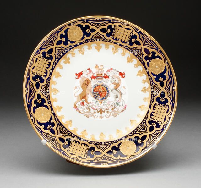 Plate, Worcester, c. 1830. Creator: Royal Worcester.