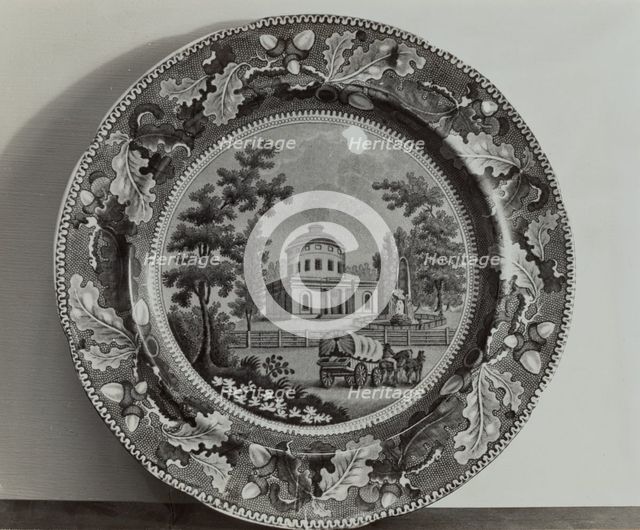 Plate - Waterworks, Philadelphia, c. 1936. Creator: Helmut Hiatt.