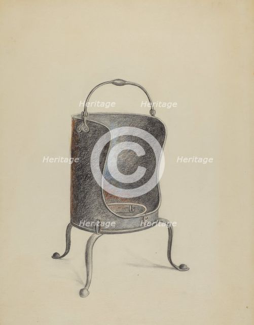 Plate Warmer, c. 1936. Creator: Richard Schoene.