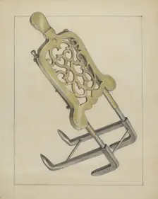 Plate Warmer, c. 1936. Creator: Suzanne Roy