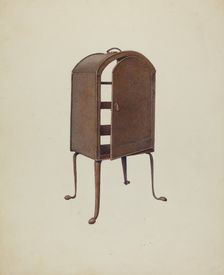 Plate Warmer, c. 1937. Creator: Josephine Miller