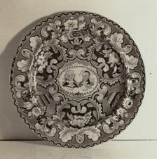 Plate - "Washington and Lafayette", c. 1936. Creator: Helmut Hiatt