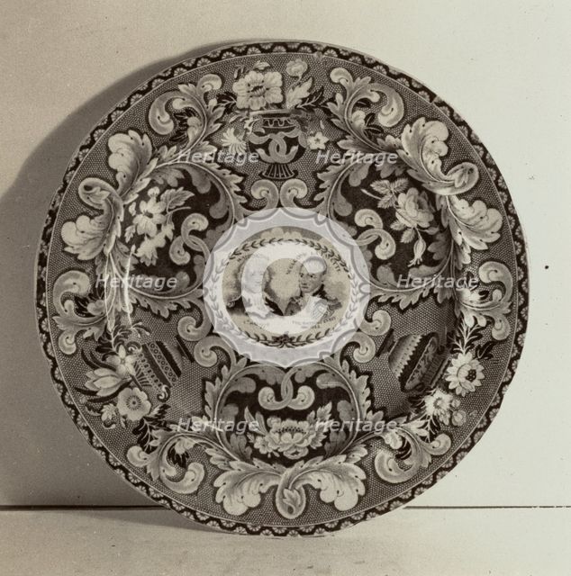 Plate - "Washington and Lafayette", c. 1936. Creator: Helmut Hiatt.