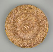 Plate with Unidentified Coat of Arms, Valencia, Comunidad, 1500/25. Creator: Unknown