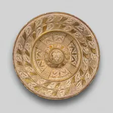 Plate with a Coat of Arms (Possibly Burgundy), Spain, 1500/50. Creator: Unknown
