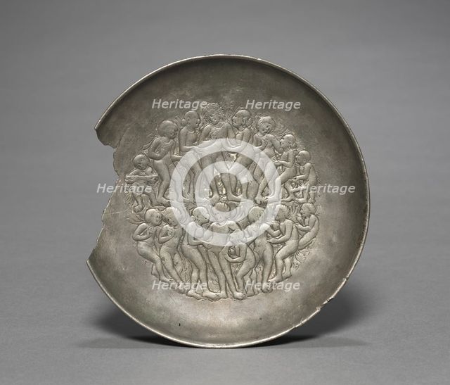 Plate with a Scene of Revelry, 400s. Creator: Unknown.