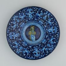 Plate with a Youth, Faenza, c. 1530. Creator: Unknown