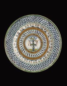 Plate with arms of Pope Pius III (Francesco Todeschere Piccolomini), 1503