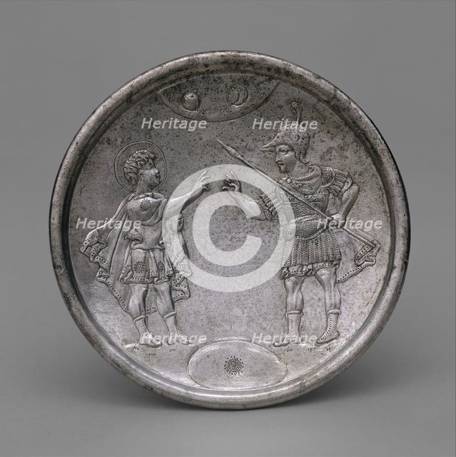 Plate with David's Confrontation with Eliab, Byzantine, 629-630. Creator: Unknown.