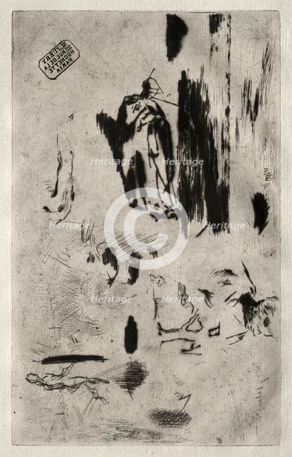Plate with Sketches. Creator: Jean-François Millet (French, 1814-1875).