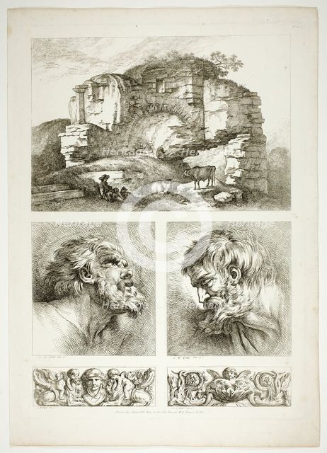Plate Ten of 38 from Oeuvres de J. B. Huet, 1796–99. Creator: Jean Baptiste Marie Huet.