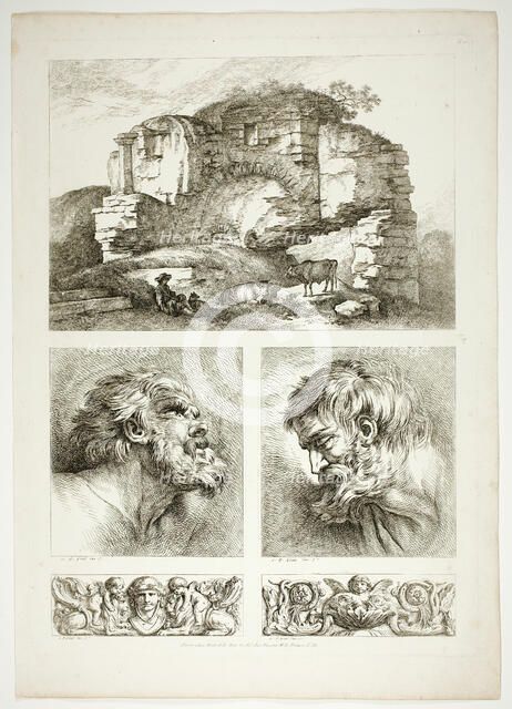 Plate Ten of 38 from Oeuvres de J. B. Huet, 1796–99. Creator: Jean Baptiste Marie Huet.