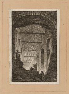 Plate Ten from Evenings in Rome, 1763/64. Creator: Hubert Robert
