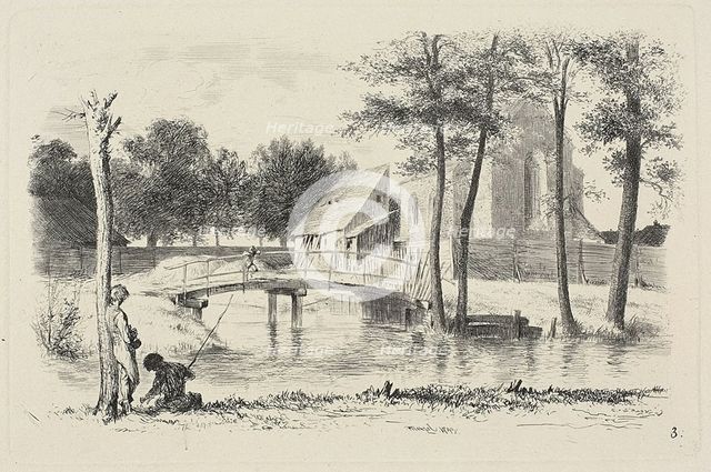 Plate three, from Radierversuche, 1843, published 1844. Creator: Adolph Menzel.