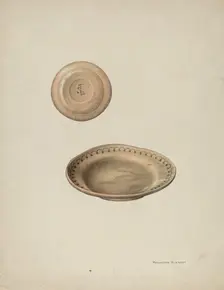 Plate Treen, 1938. Creator: Wellington Blewett