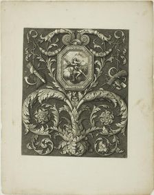 Plate Twelve, from A New Book of Ornaments, 1704. Creator: Simon Gribelin