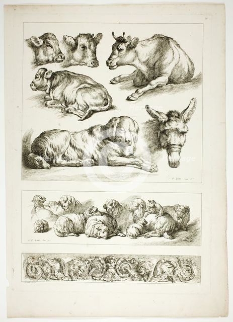 Plate Twenty of 38 from Oeuvres de J. B. Huet, 1796–99. Creator: Jean Baptiste Marie Huet.