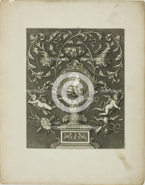 Plate Two, from A New Book of Ornaments, 1704. Creator: Simon Gribelin.