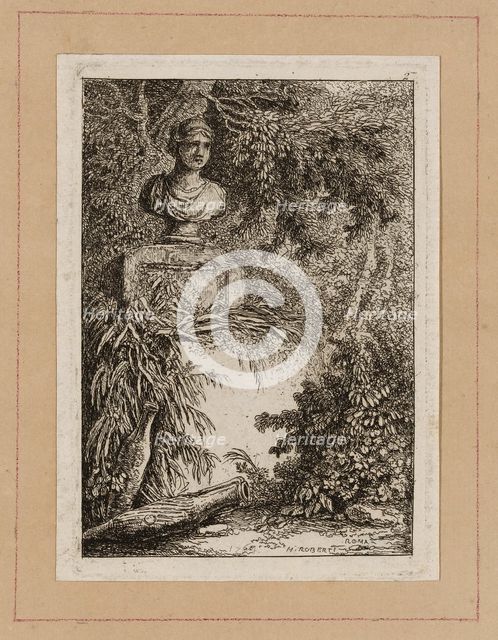 Plate Two from Evenings in Rome, 1763/64. Creator: Hubert Robert.