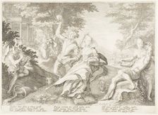 Plate Two, from Five Wise and Five Foolish Virgins, 1606. Creator: Jan Saenredam
