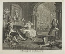 Plate Two, from Marriage à la Mode, 1745. Creator: Bernard Baron