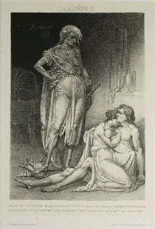 Plate Two from Misery, 1851. Creator: Charles Rambert