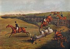 Plate V: Grand Leicestershire Steeplechase, 1829 1830, (1922). Artist: Charles Bentley