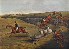 Plate V: Grand Leicestershire Steeplechase, 1829 1830, (1922). Artist: Charles Bentley
