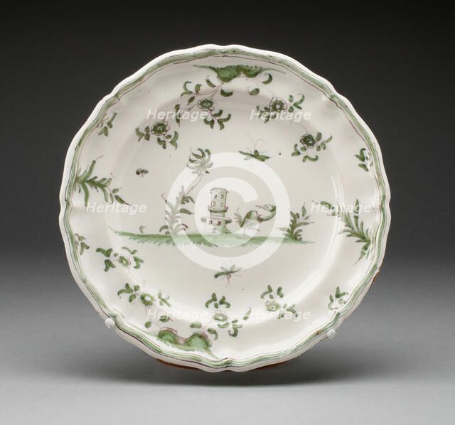Plate, Varages, c. 1740/60. Creator: Unknown.