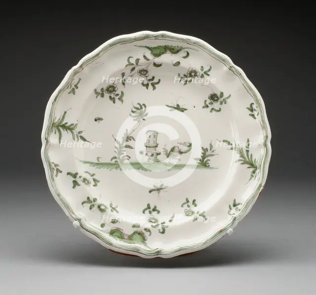Plate, Varages, c. 1740/60. Creator: Unknown.
