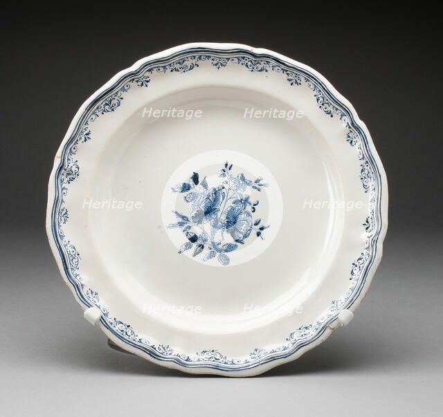 Plate, Varages, c. 1750. Creator: Unknown.