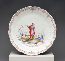 Plate, Vienna, 1730/35. Creator: Du Paquier Porcelain Manufactory