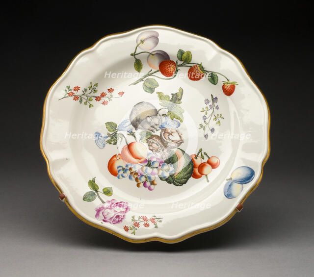 Plate, Vienna, c. 1735. Creator: Du Paquier Porcelain Manufactory.
