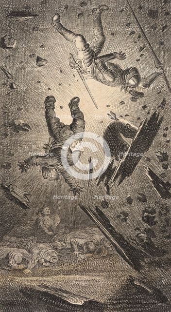 Plate XIII from Life and Adventures of the Knight Don Quixote de la Mancha, 1780. Creator: Daniel Berger.