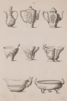 Plate XVI, Designs of Buildings, Furniture, Clothes, Machinery, and Implements of the Chinese, 1757. Creator: William Chambers