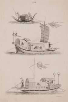 Plate XVII, Designs of Buildings, Furniture, Clothes, Machinery, and Implements of the Chinese, 1757 Creator: William Chambers