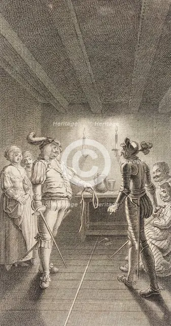 Plate XX from Life and Adventures of the Knight Don Quixote de la Mancha, 1780. Creator: Daniel Berger.
