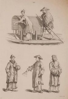 Plate XXI, Designs of Buildings, Furniture, Clothes, Machinery, and Implements of the Chinese, 1757. Creator: William Chambers