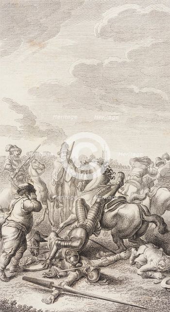 Plate XXIV from Life and Adventures of the Knight Don Quixote de la Mancha, 1780. Creator: Daniel Berger.