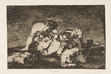 Plate10 from The Disasters of War (Los Desastres de la Guerra): Nor [d..., 1810 (published 1863). Creator: Francisco Goya