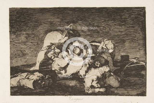 Plate10 from 'The Disasters of War' (Los Desastres de la Guerra): 'Nor [d..., 1810 (published 1863). Creator: Francisco Goya.