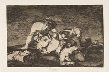 Plate10 from The Disasters of War (Los Desastres de la Guerra): Nor [d..., 1810 (published 1863). Creator: Francisco Goya