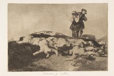 Plate18 from The Disasters of War (Los Desastres de la Guerra): Bury..., 1810-20, published 1863. Creator: Francisco Goya