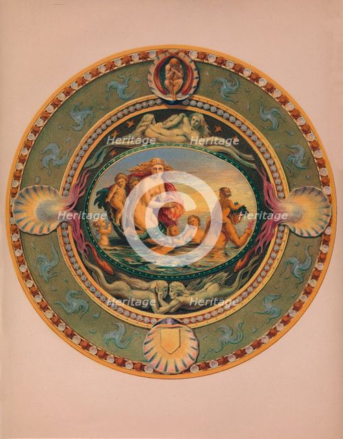 'Plateau in Majolica Ware', 1863.  Artist: Robert Dudley.