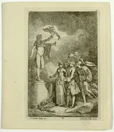 Plates 5-7, from Nella Venuta, 1764. Creator: Franz Edmund Weirotter