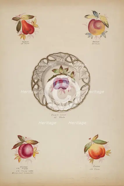 Plates, c. 1936. Creator: J. Howard Iams.