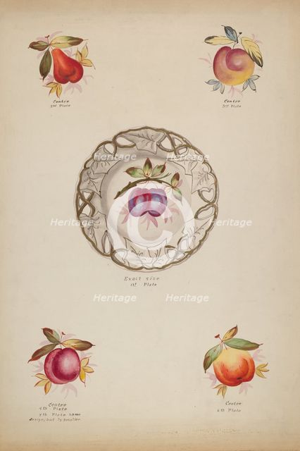 Plates, c. 1936. Creator: J. Howard Iams.