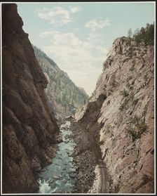 Platte Canon, Colorado, c1899. Creator: William H. Jackson