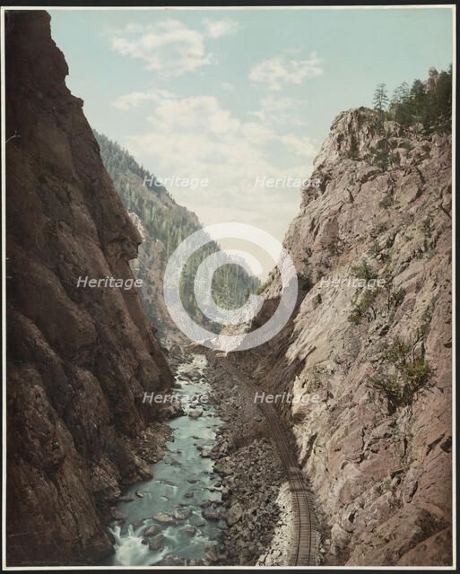 Platte Canon, Colorado, c1899. Creator: William H. Jackson.