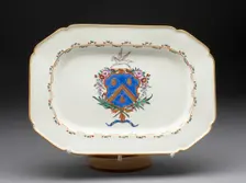 Platter, Worcester, c. 1780. Creator: Royal Worcester